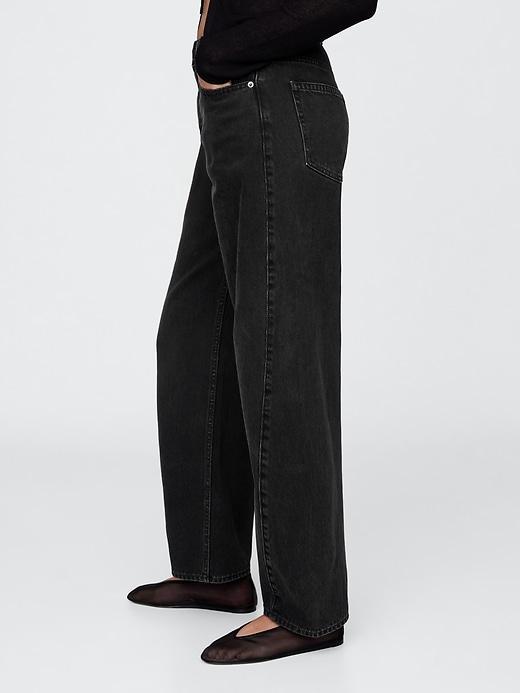 Curvy High Rise Barrel Jeans Product Image