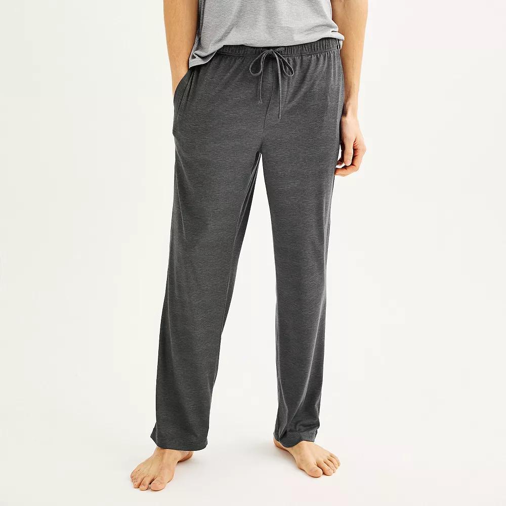 Men's Sonoma Goods For Life® Supersoft Drawstring Pajama Pants, Size: Large, Dark Gray Plaid Product Image