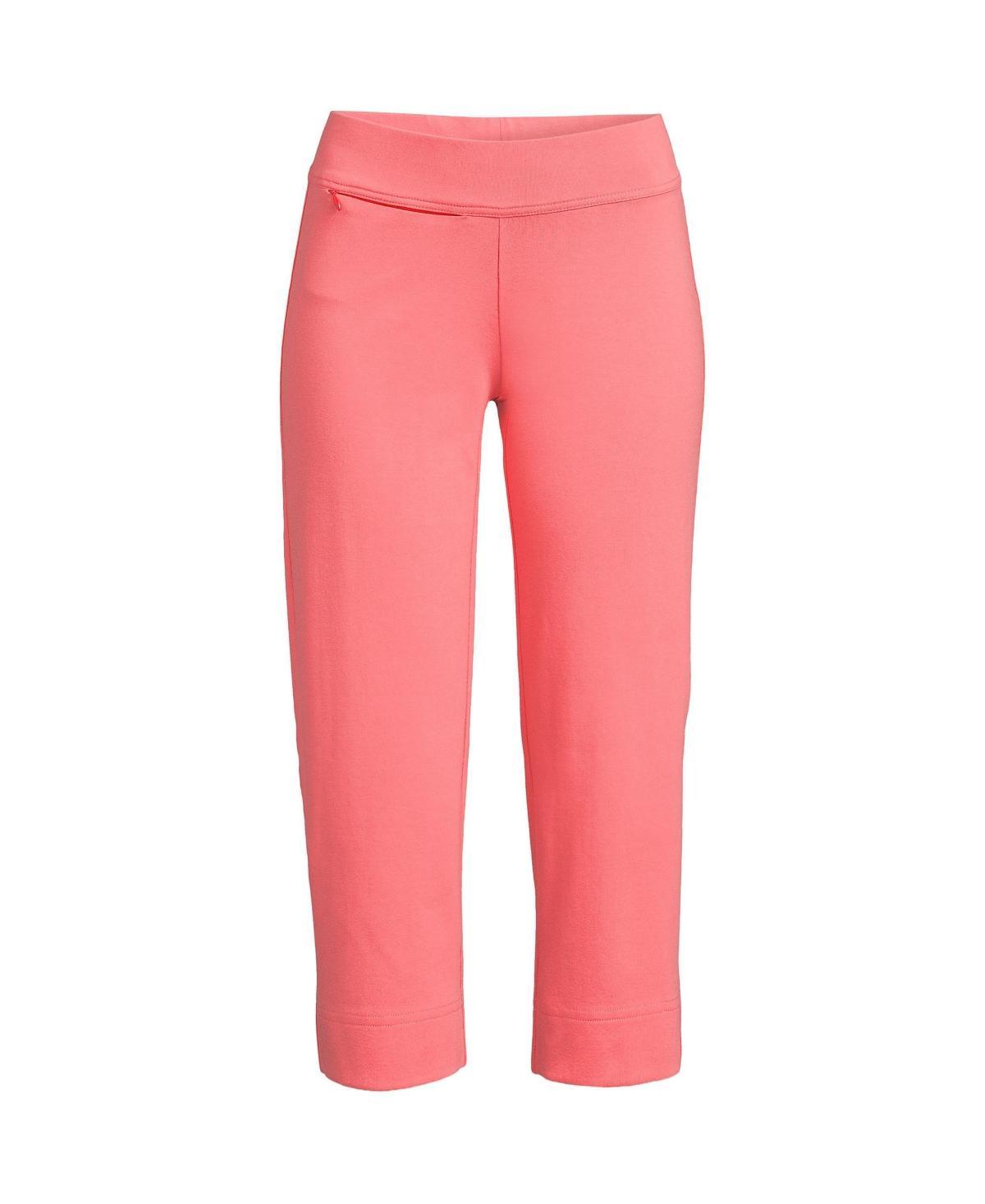 Women's Lands' End Starfish Straight-Leg Pull-On Crop Pants, Size: Large Tall, Evening Blue Product Image