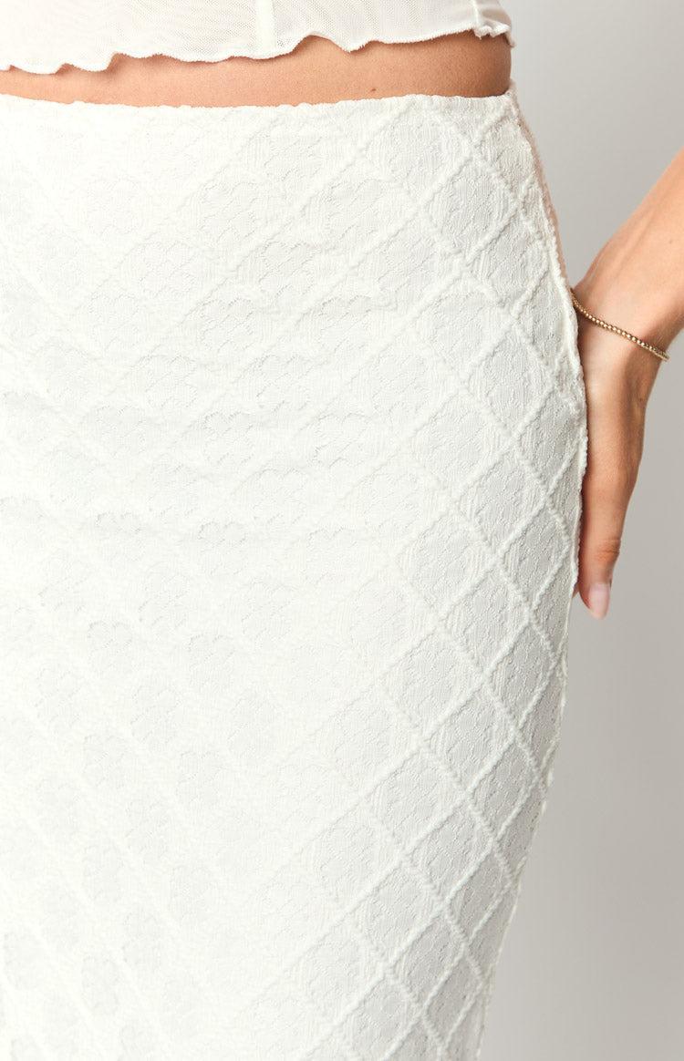 Rilee White Maxi Skirt Product Image