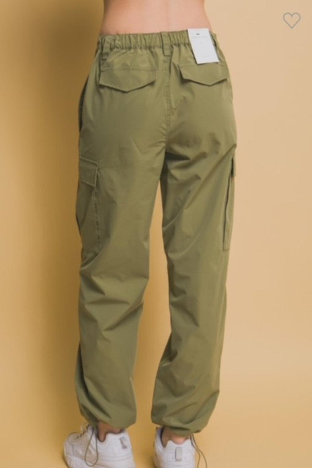 Olive Cargo Pants Product Image