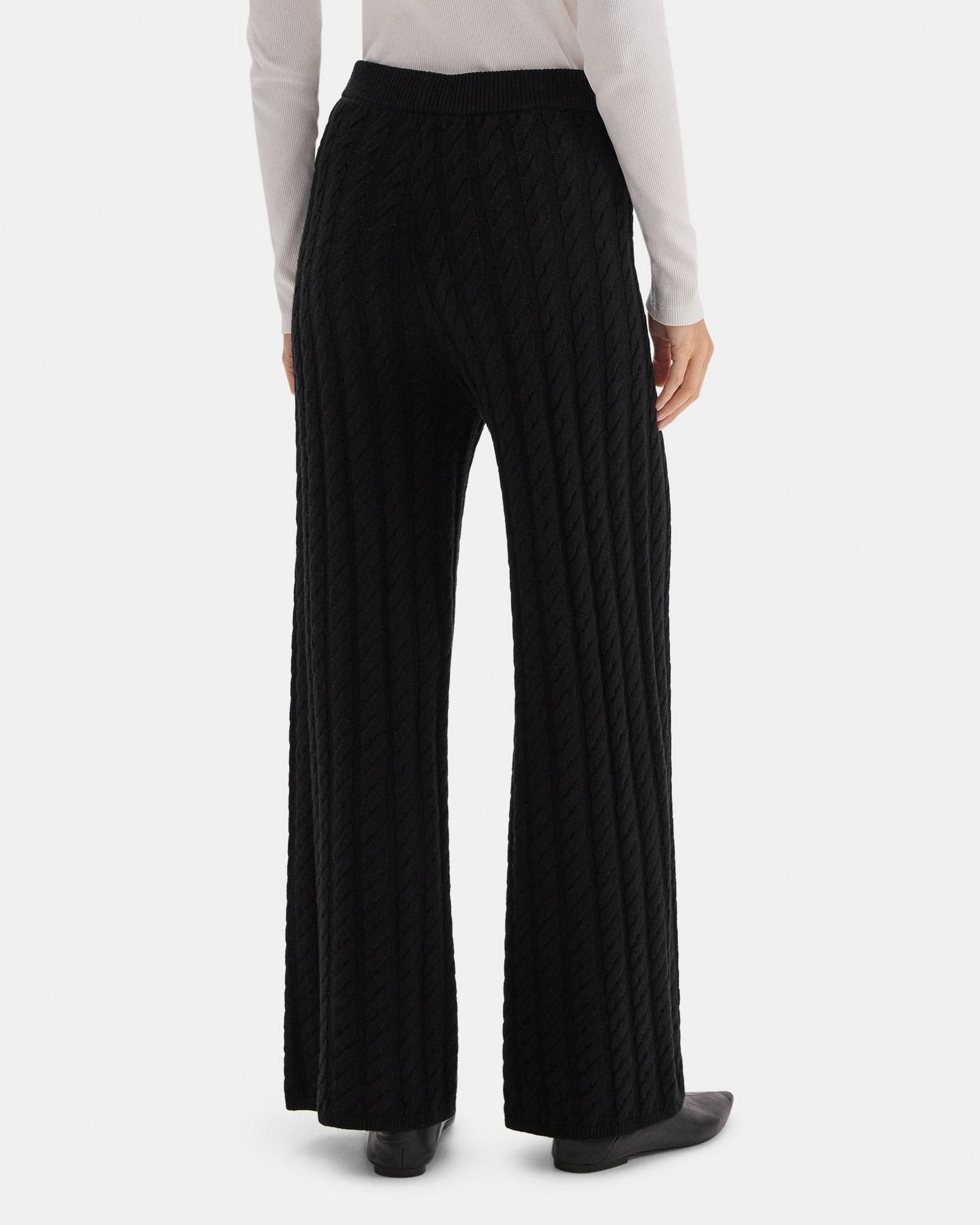 Cable Knit Pant in Wool-Cashmere Blend Product Image