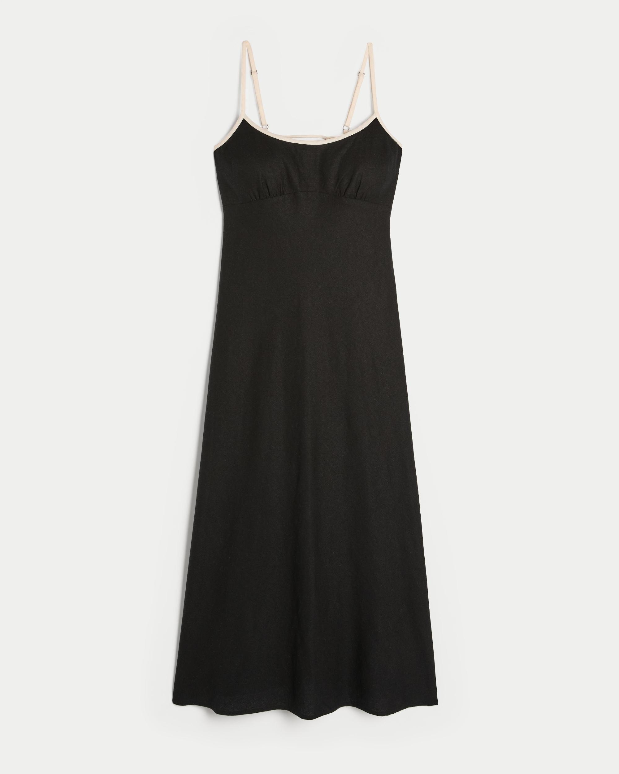 Linen-Blend Maxi Dress Product Image