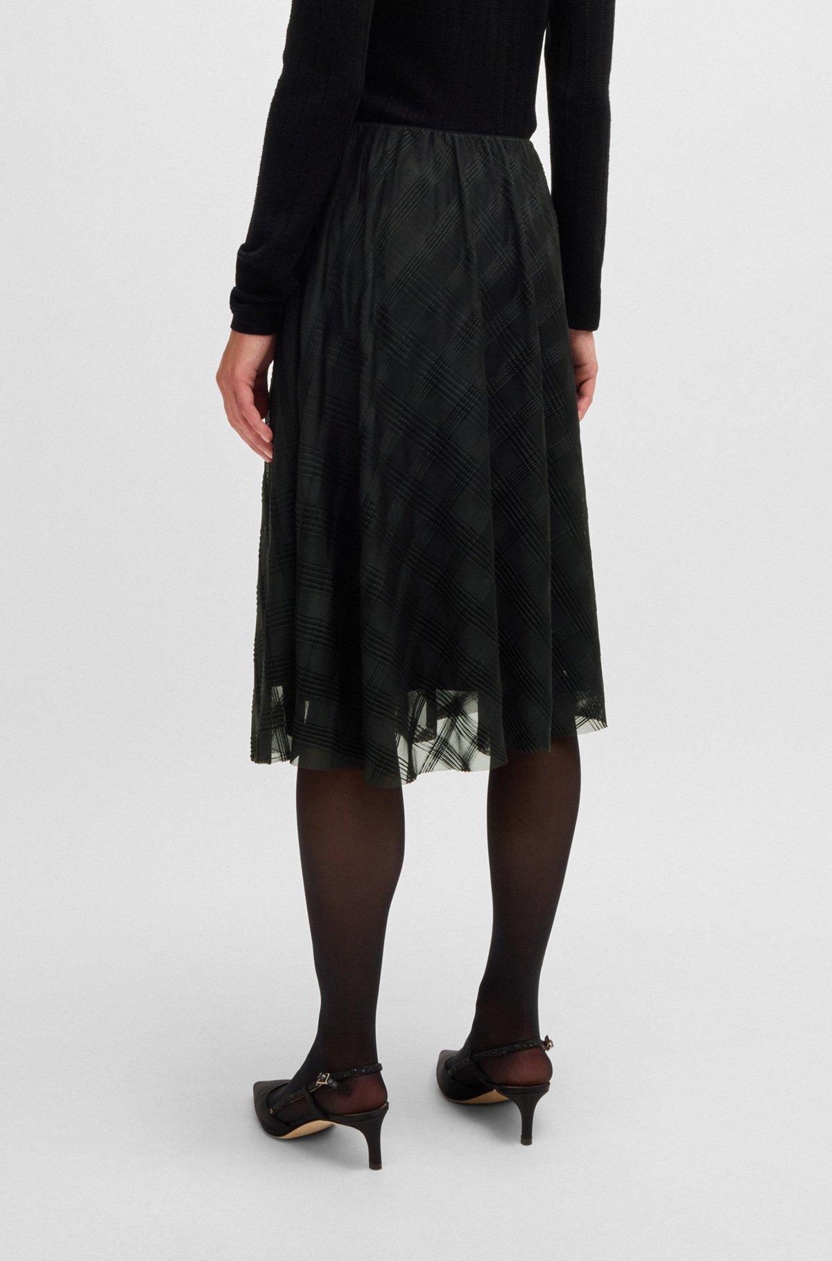 Midi skirt in patterned tulle Product Image
