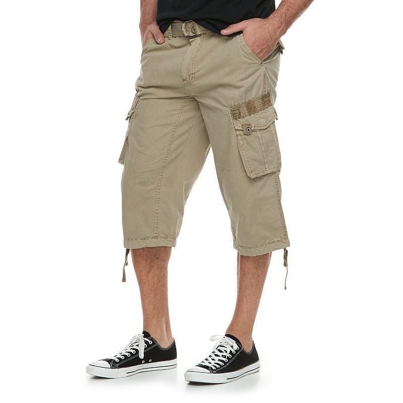 Men's Xray Messenger Belted Cargo Shorts, Size: 36, Black Camo Product Image