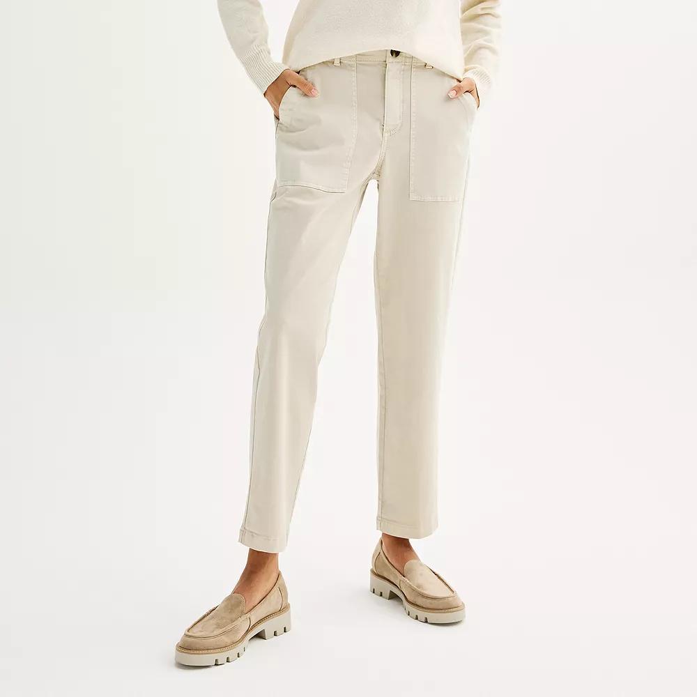 Women's Sonoma Goods For Life® Utility Straight Leg Pants, Size: Large, Nightlife Gray Product Image