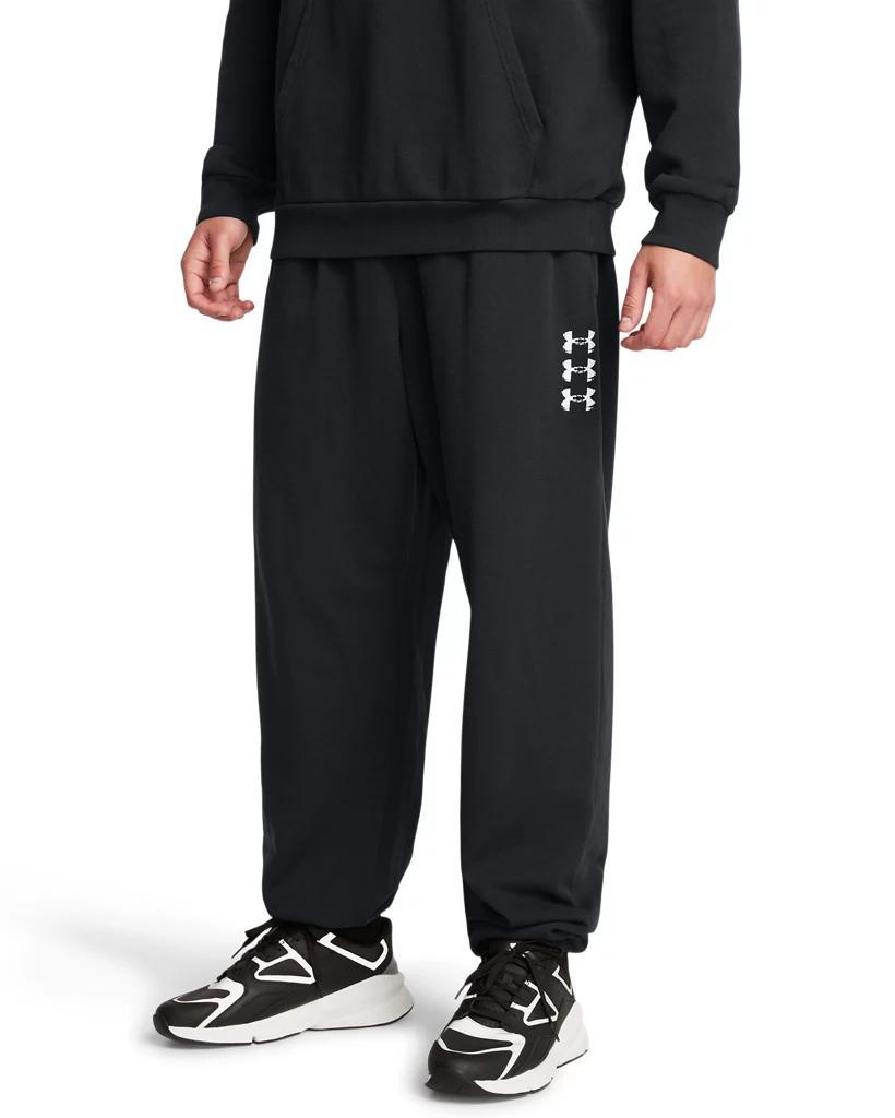 Men's UA Rival Fleece Textured Sliced 'N Diced Pants Product Image