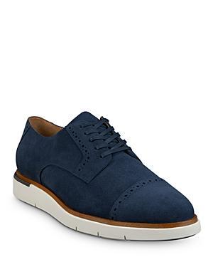 Mens Caleb Leather Cap-Toe Sneakers Product Image
