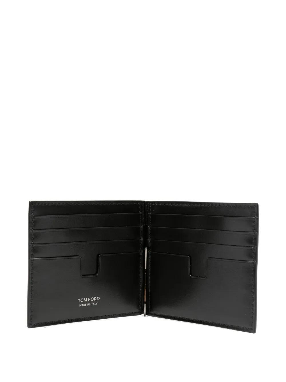 TOM FORD Lizard Skin-effect Leather Wallet In Black Product Image
