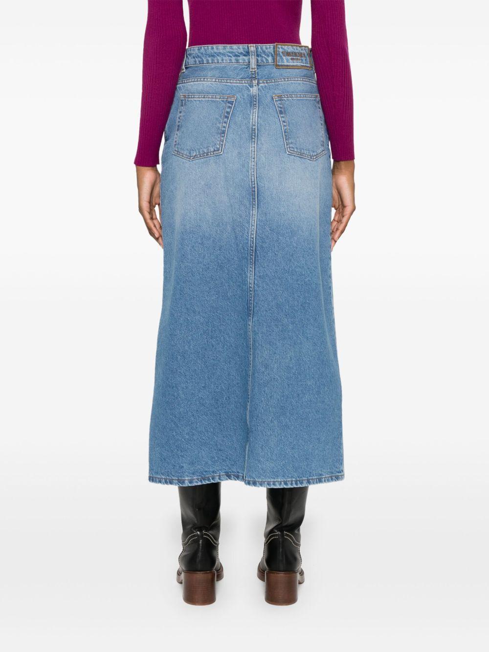 denim midi skirt Product Image