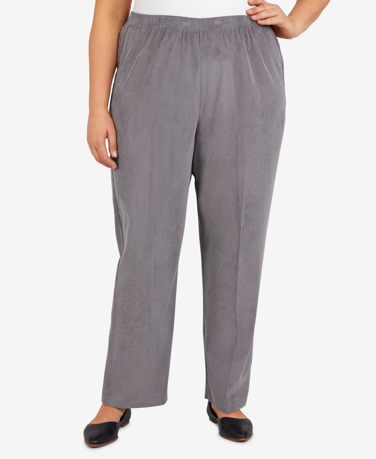 Plus Size Alfred Dunner Classics Pull-On Straight-Leg Pants, Women's, Size: 24W Short Product Image