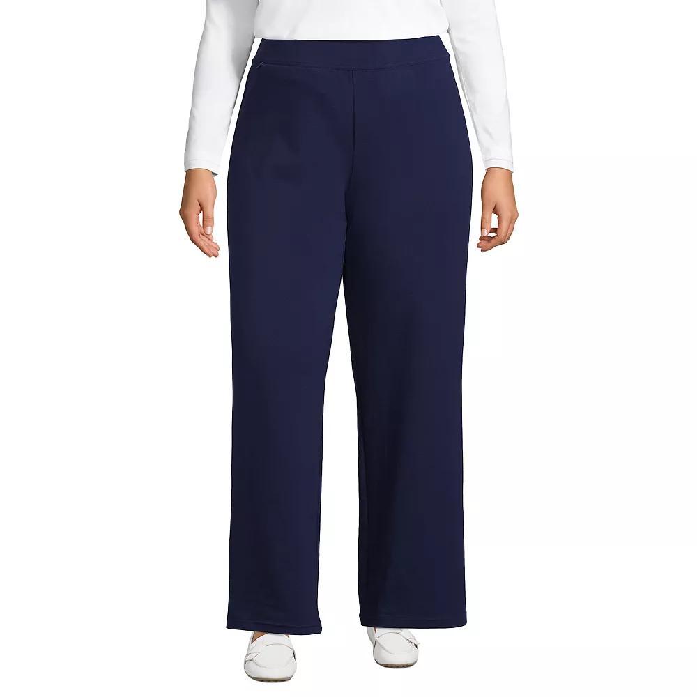 Plus Size Lands' End Starfish Mid Rise Wide Leg Pull On Pants, Women's, Size: 1XL, Spiced Rhubarb Product Image