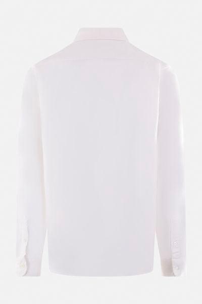 JUNYA WATANABE Logo Embroidered Long Sleeved Shirt In White Product Image