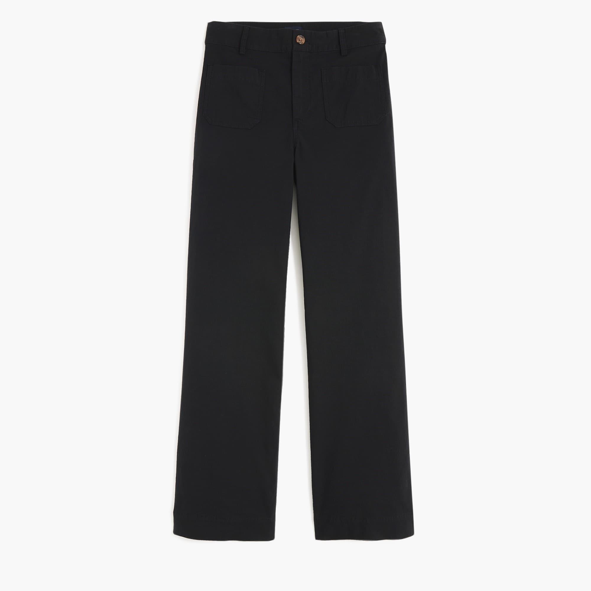 Lizzie high-rise patch-pocket wide-leg pant Product Image