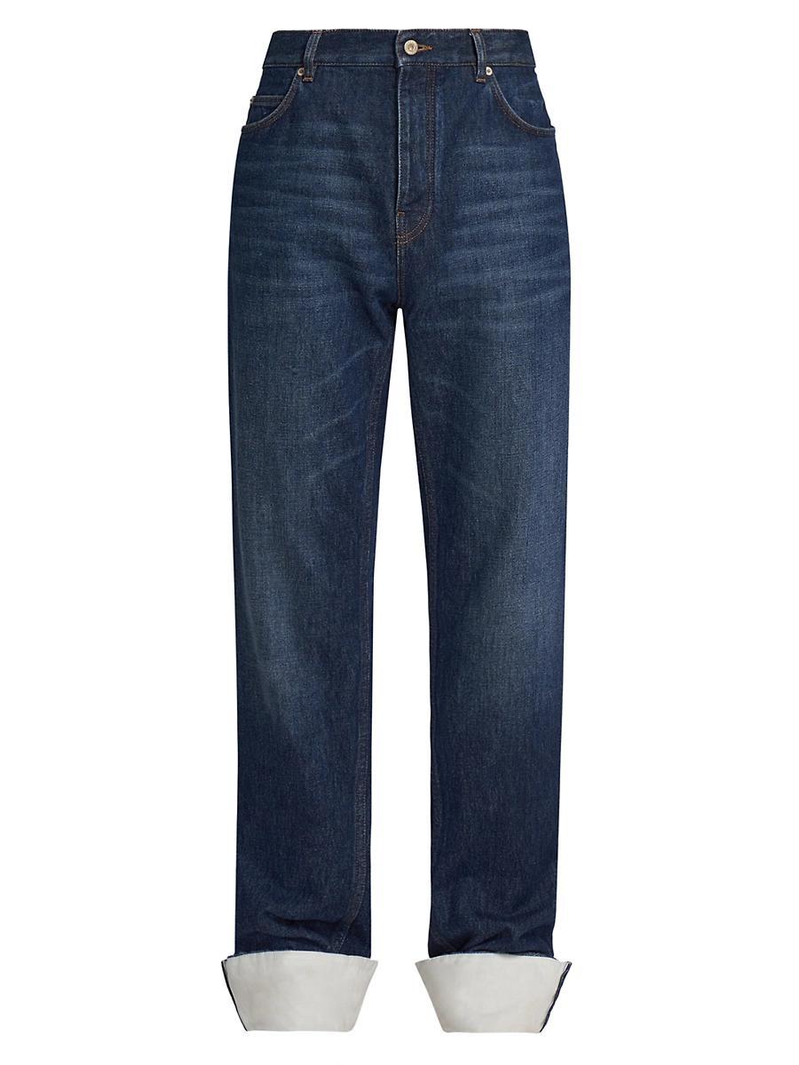 Mens Fisherman Turn-Up Jeans Product Image