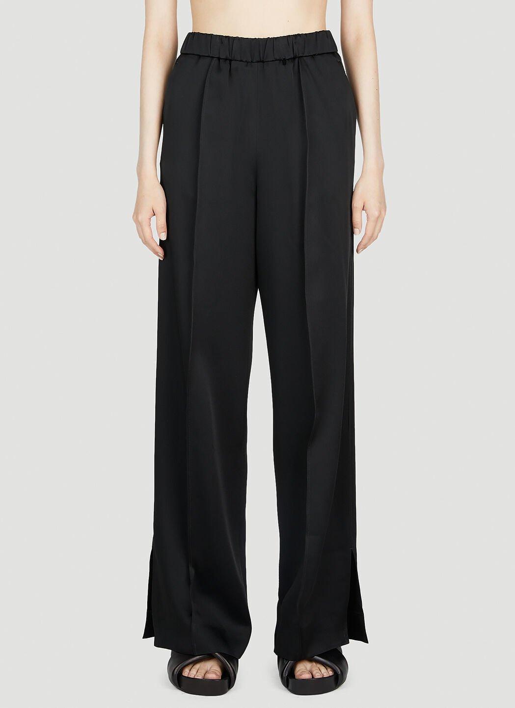JIL SANDER Cruise Slit-cuff Straight-leg Pants In Black Product Image