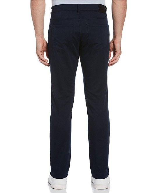 Perry Ellis Slim Fit Flat Front 5-Pocket Stretch Pants Product Image
