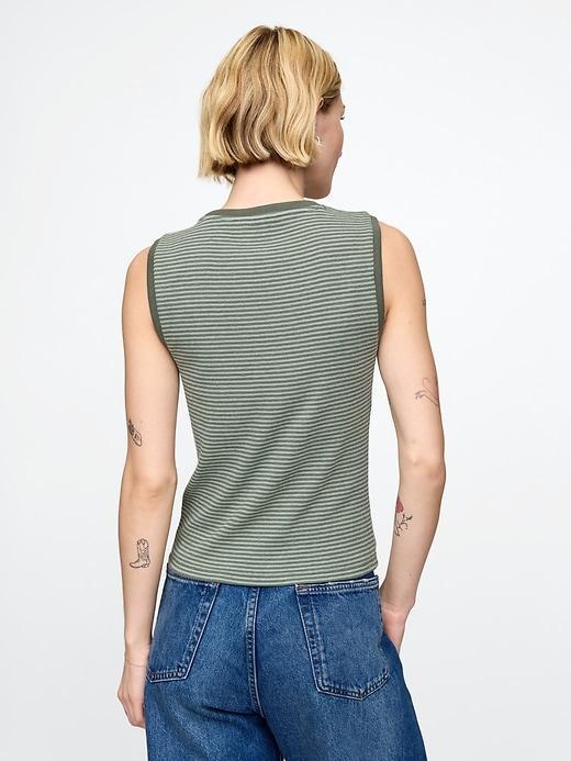 Modern Rib High Neck Top Product Image
