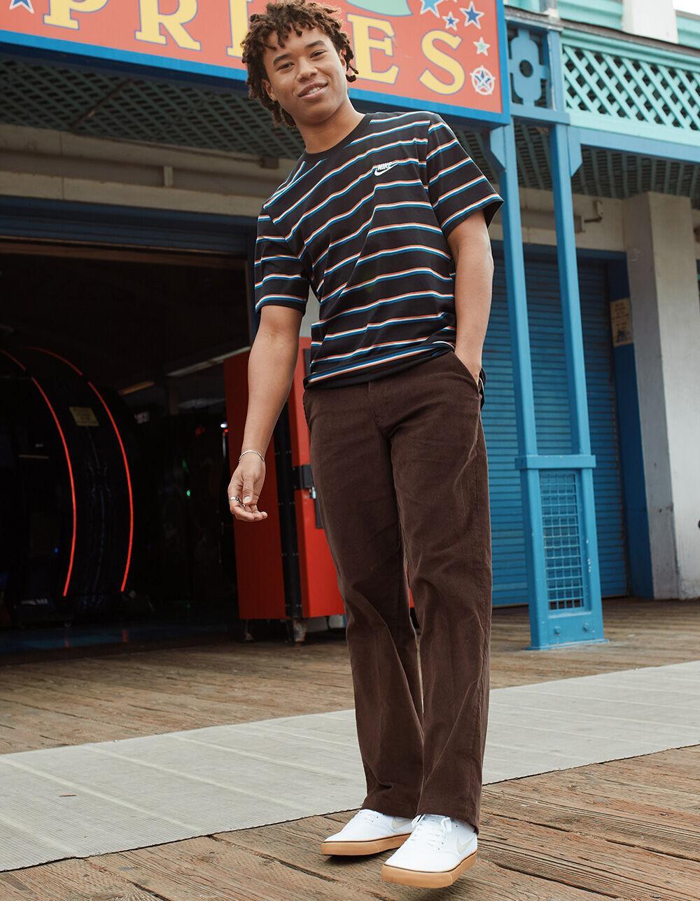 DICKIES Flat Front Mens Corduroy Pants - DARK BROWN Product Image