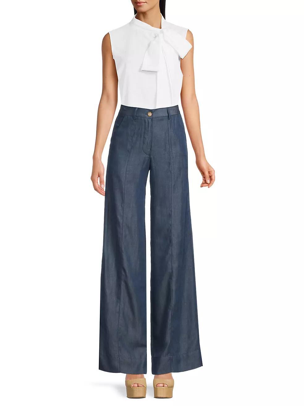High-Rise Wide-Leg Pants Product Image