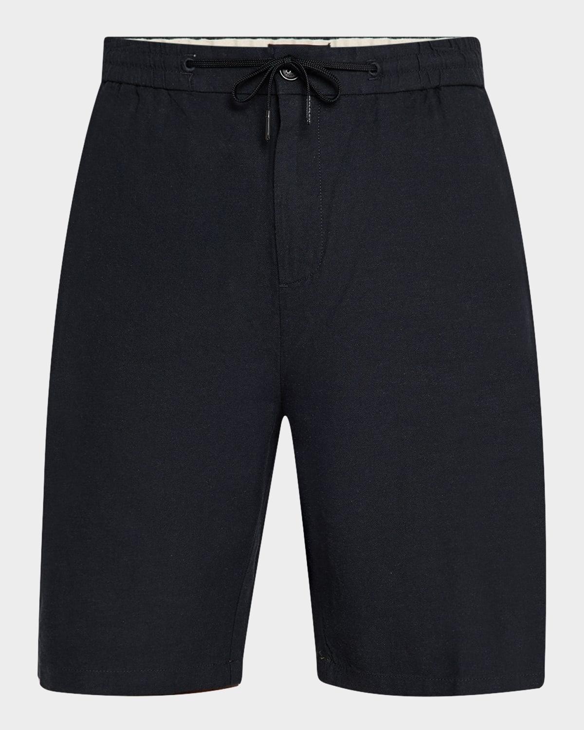 Mens Cotton-Linen Twill Bermuda Shorts Product Image
