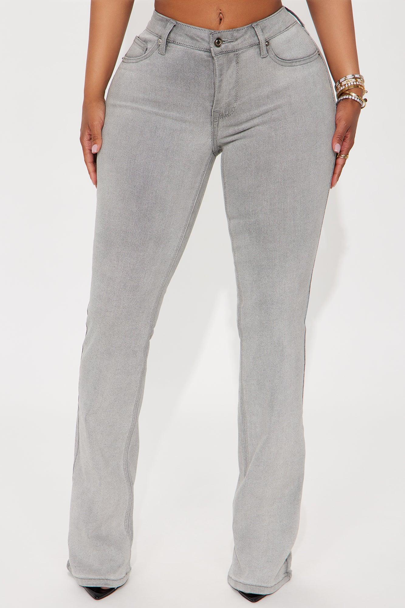 Best Ever Low Rise Flare Jeans - Grey Product Image