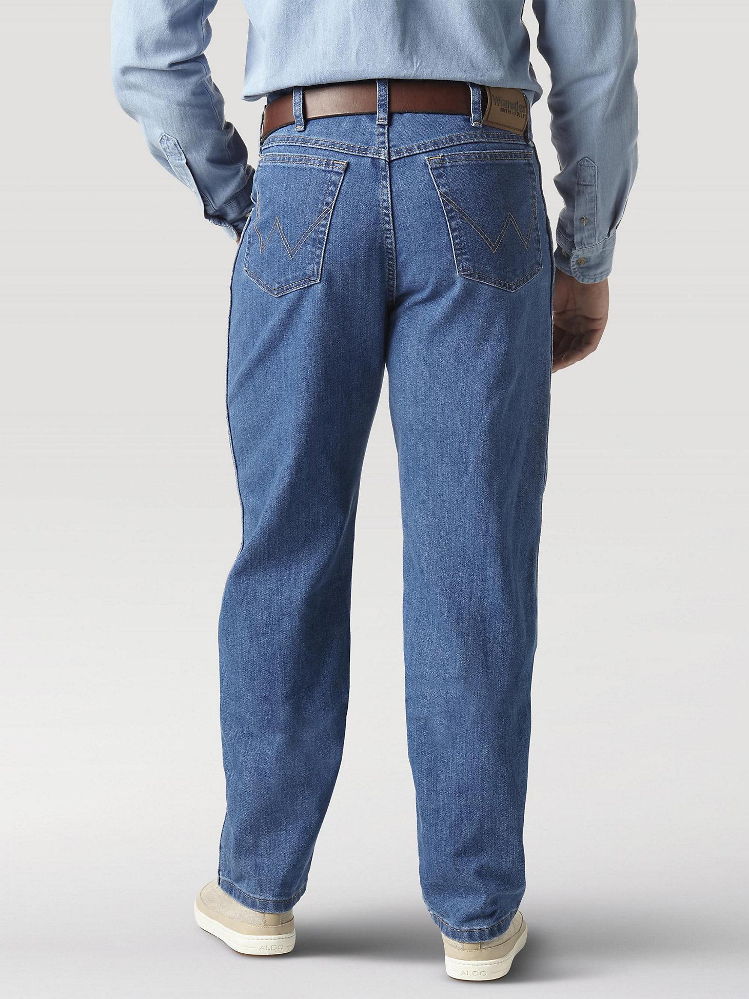 Wrangler Rugged Wear® Relaxed Stretch Flex Denim Jean - Stonewashed | Men's JEANS | Wrangler® Product Image