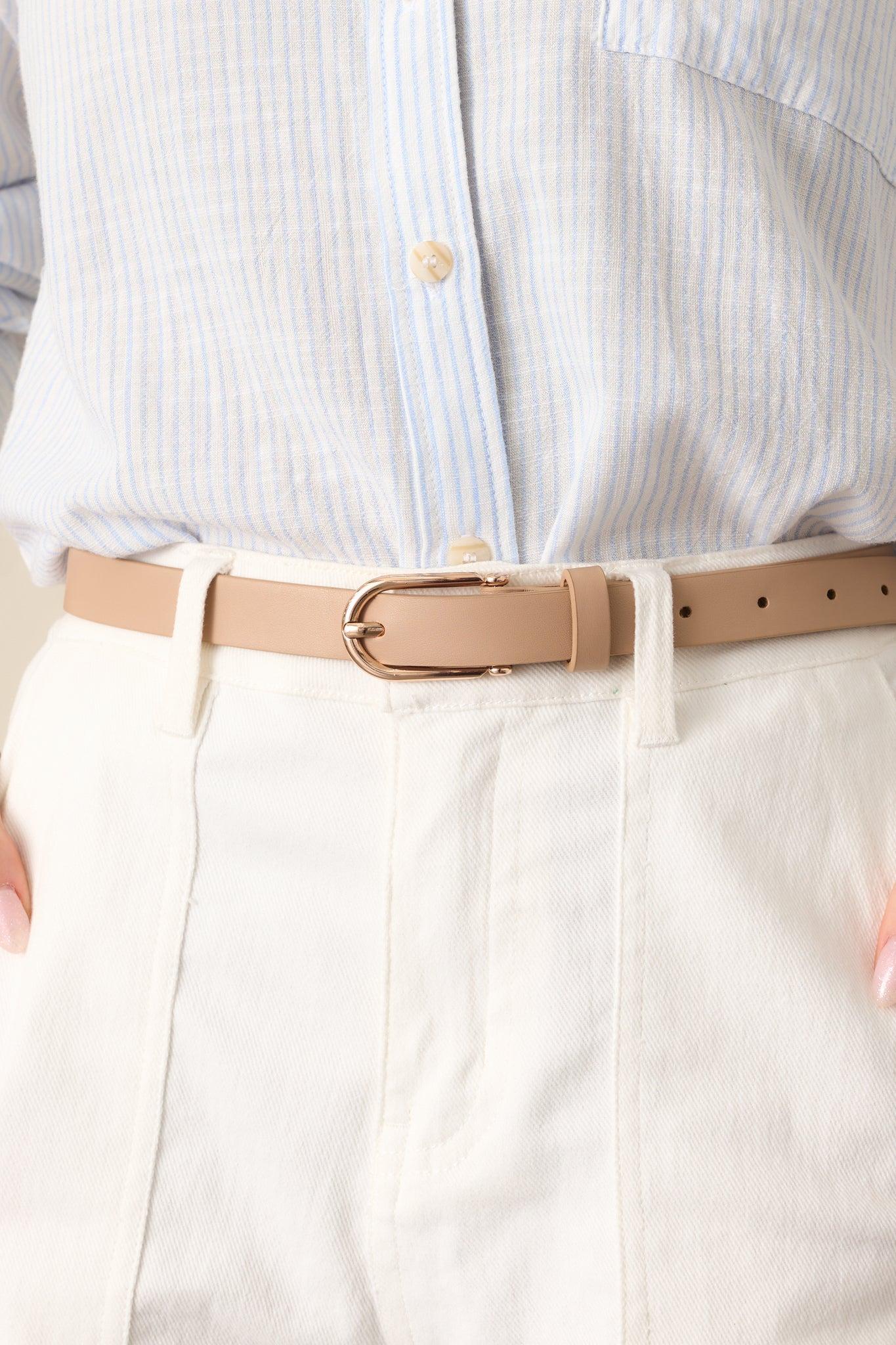 Everywhere With Me Taupe Belt Product Image