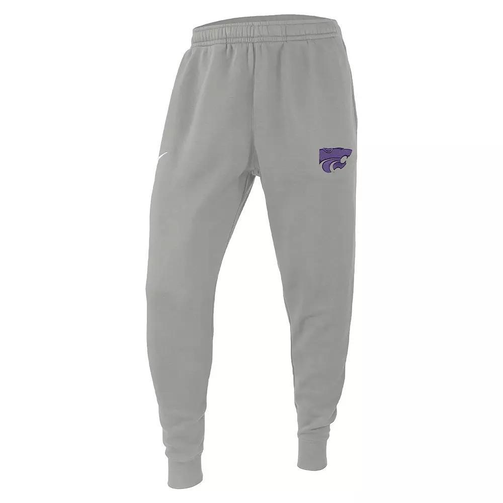Men's Pewter Kansas State Wildcats Changeover Club Fleece Jogger Pants, Size: XL, Charco Product Image