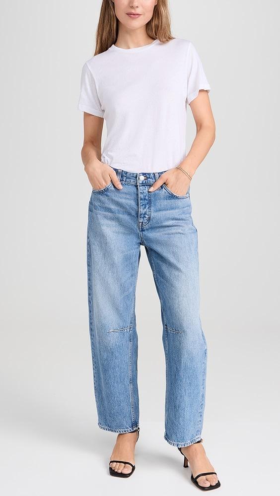 Madewell The Darted Barrel-Leg Jean | Shopbop Product Image
