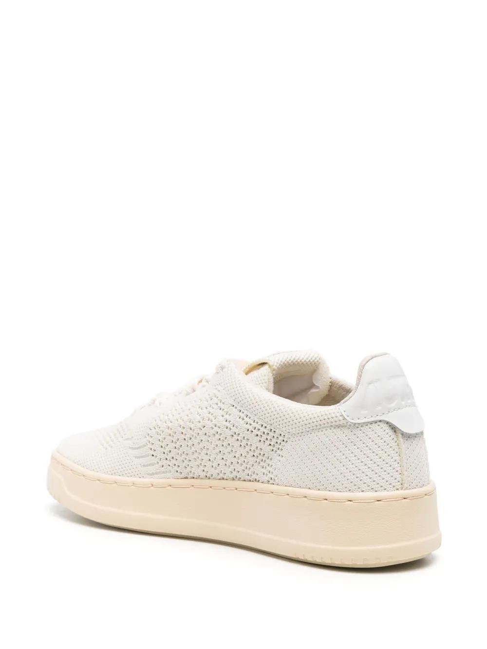 logo-patch open-knit sneakers Product Image
