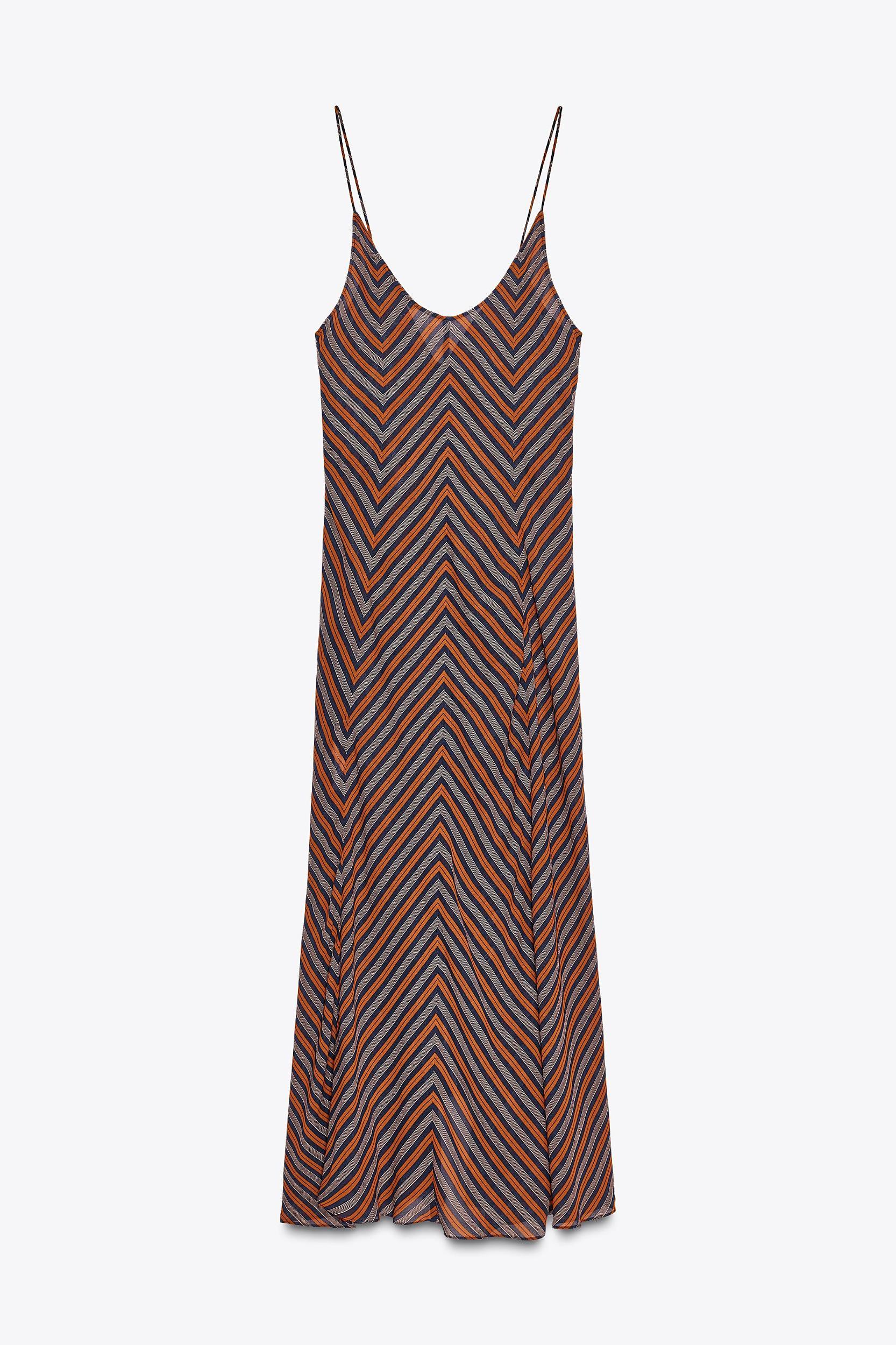 ZW COLLECTION STRIPED SLIP DRESS Product Image