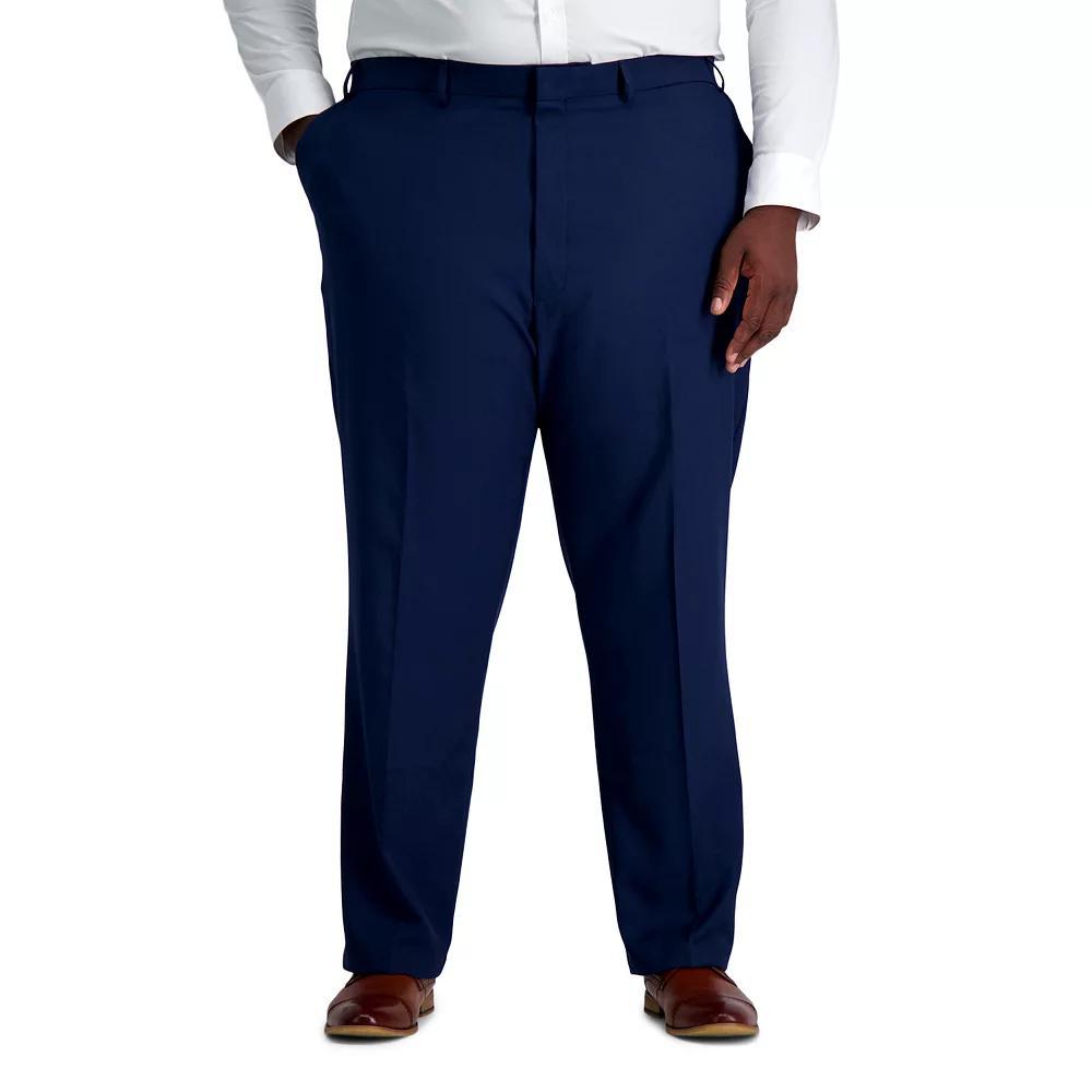 Big & Tall Haggar Smart Wash Repreve Suit Pants, Mens Black Product Image