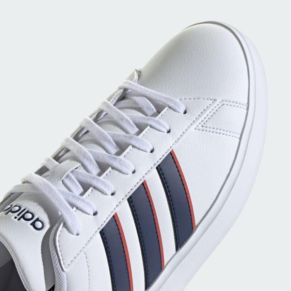 adidas Grand Court Shoes Cloud White 8 Mens Product Image