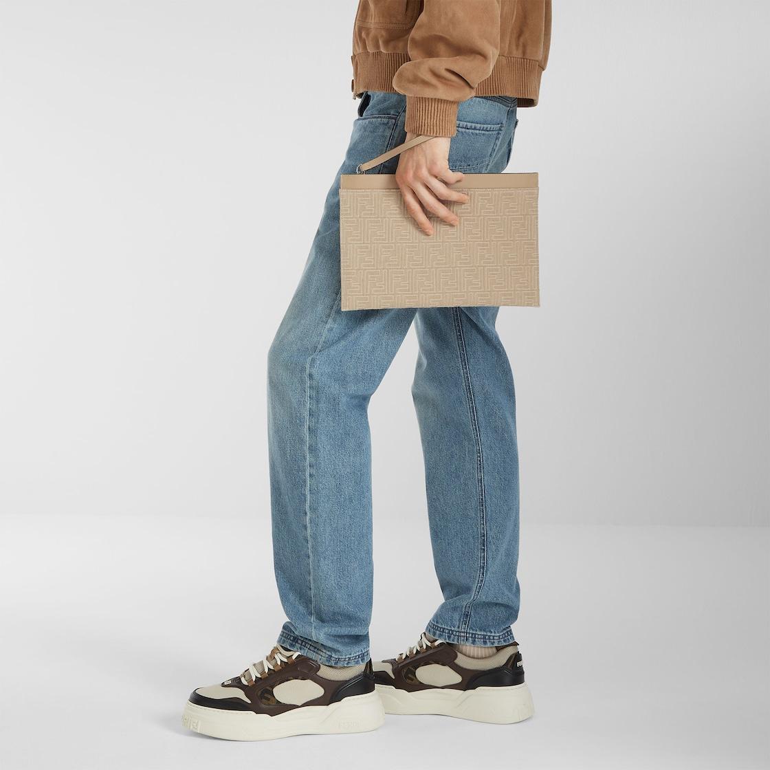 Fendi Force sneakersWhite leather low-tops Product Image