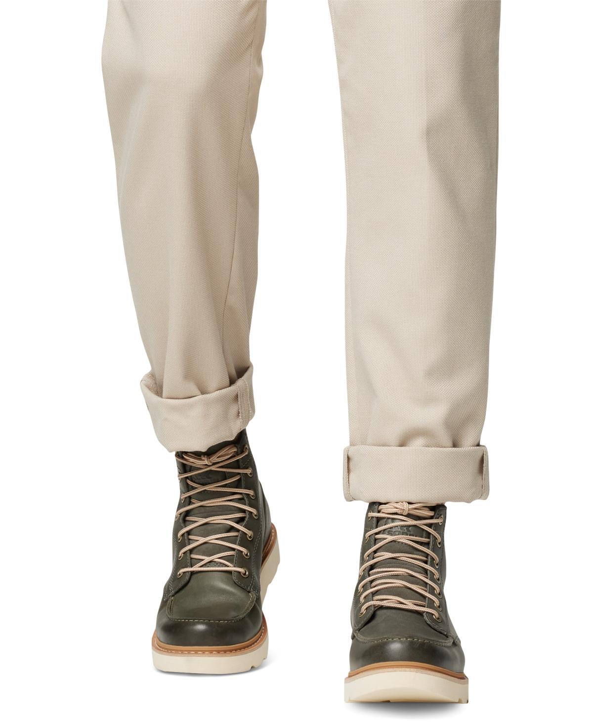 SOREL Men's Slabtown 62' Waterproof Leather Moc-toe Lace-up Boots In Alpine Tundra,tawny Buff Product Image
