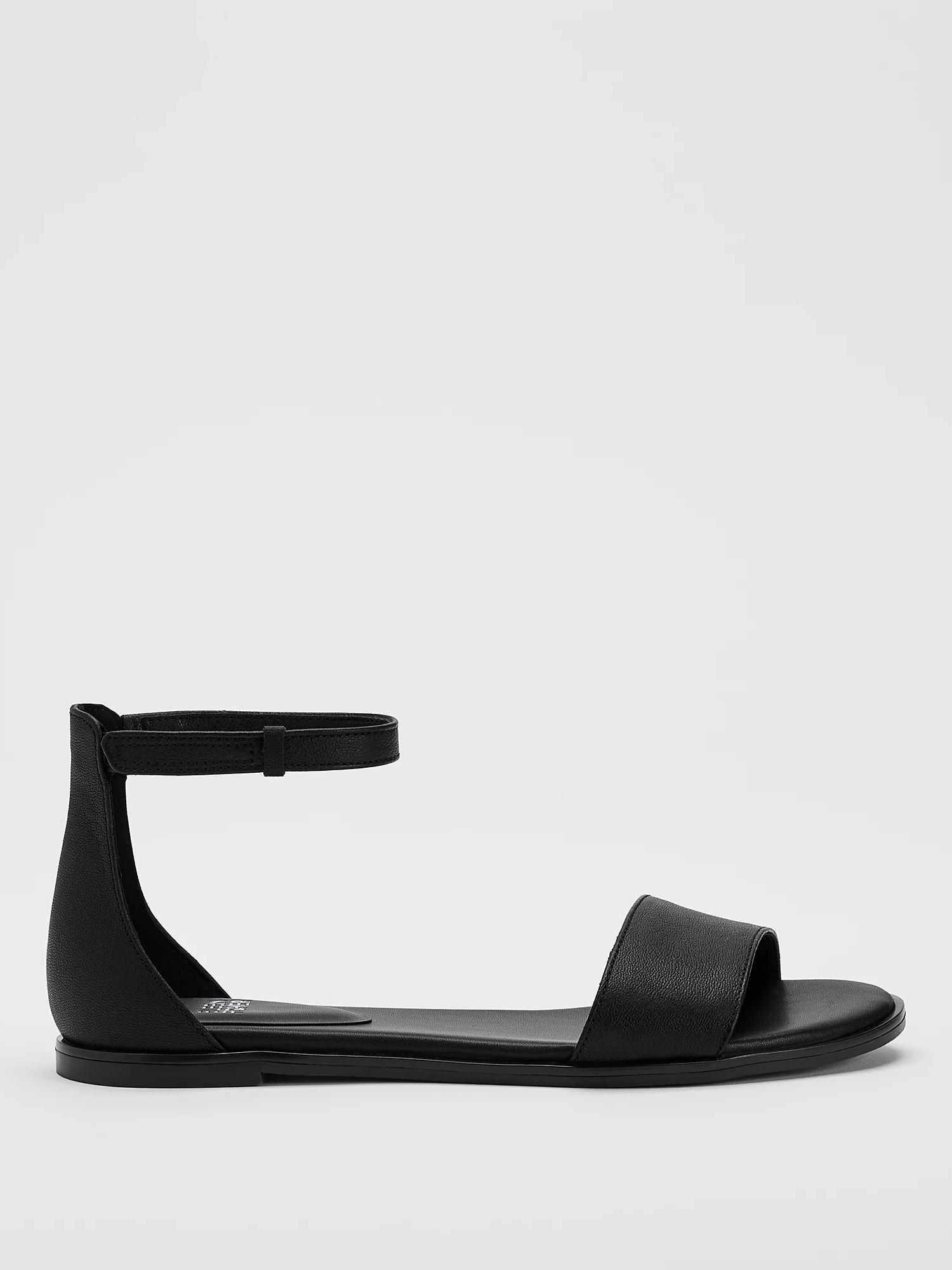 Razz Tumbled Leather Ankle-Strap Sandal Product Image