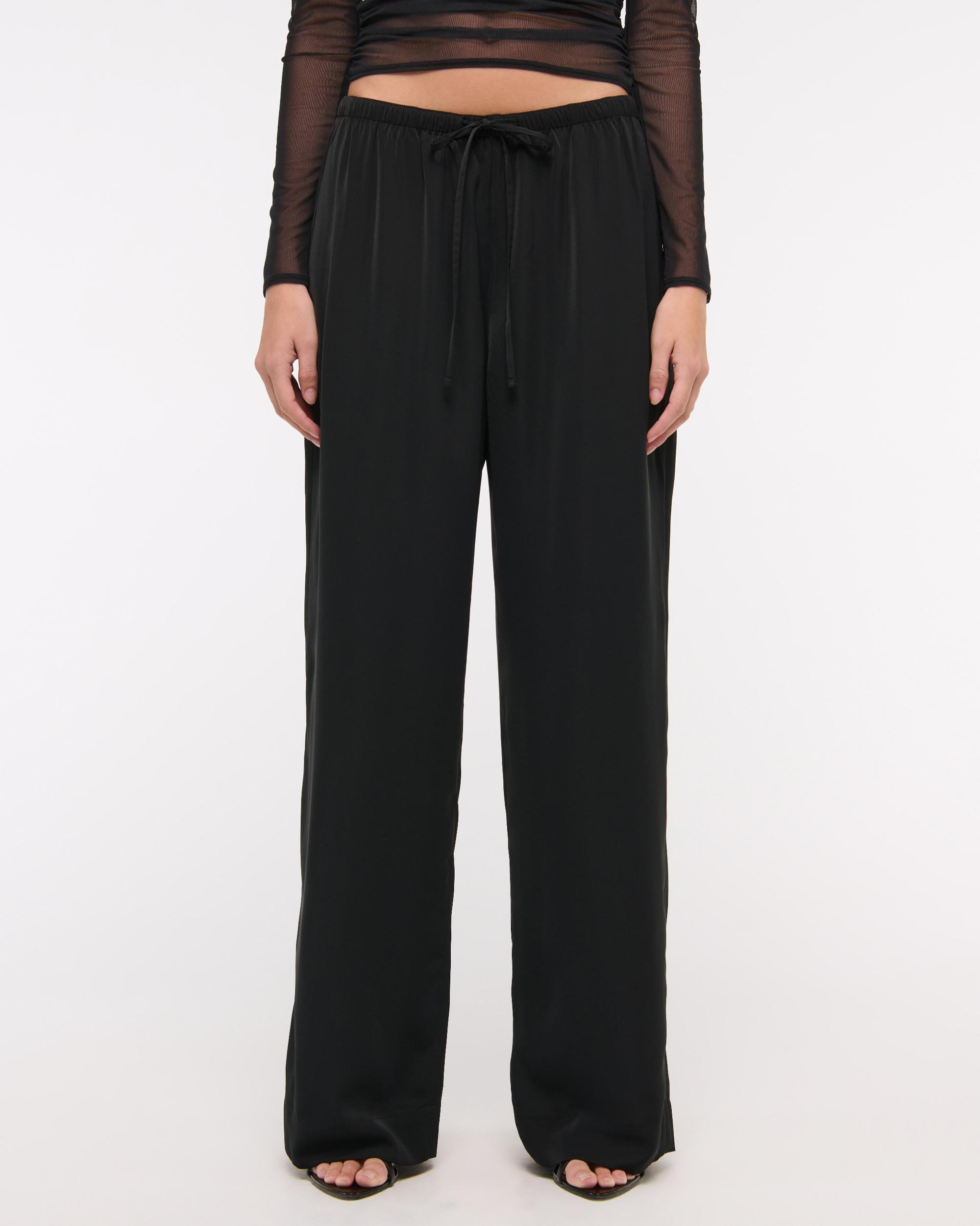 Drapey Wide Leg Pull-On Pant Product Image