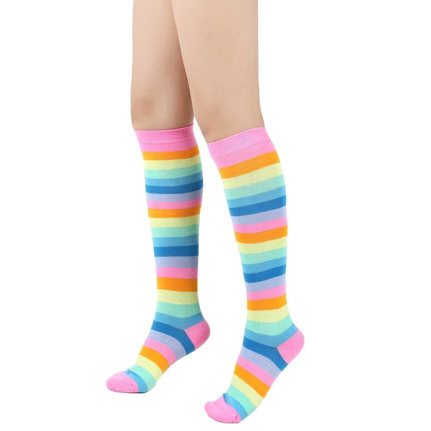 Striped Tall Socks Product Image