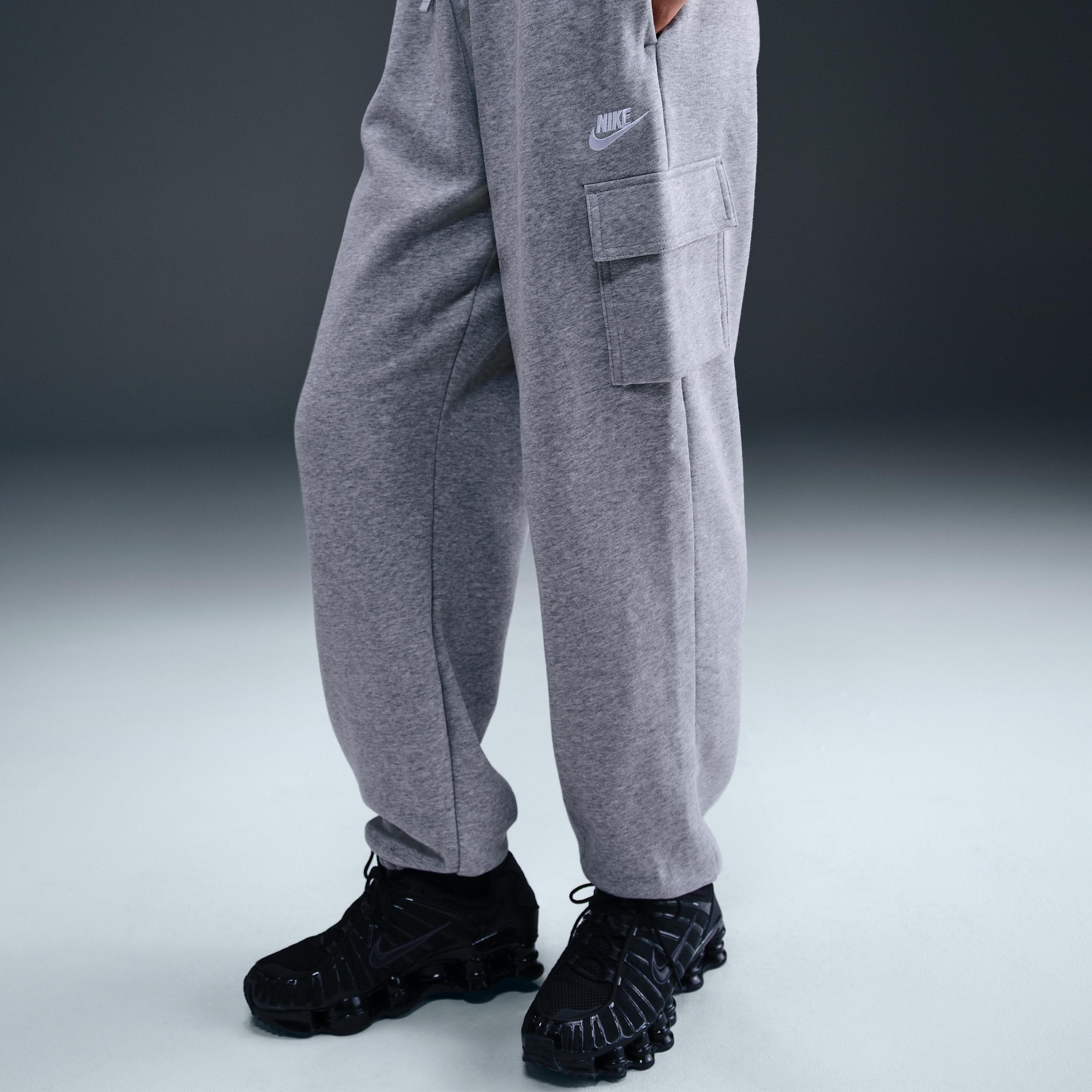 Women's Nike Sportswear Club Fleece Mid-Rise Oversized Cargo Sweatpants Product Image