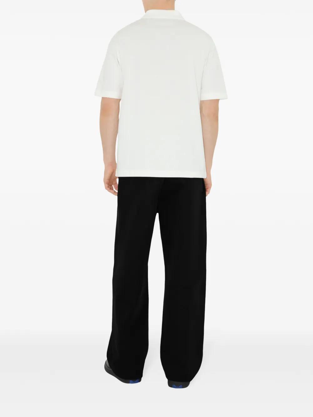 logo-patch cotton polo shirt Product Image