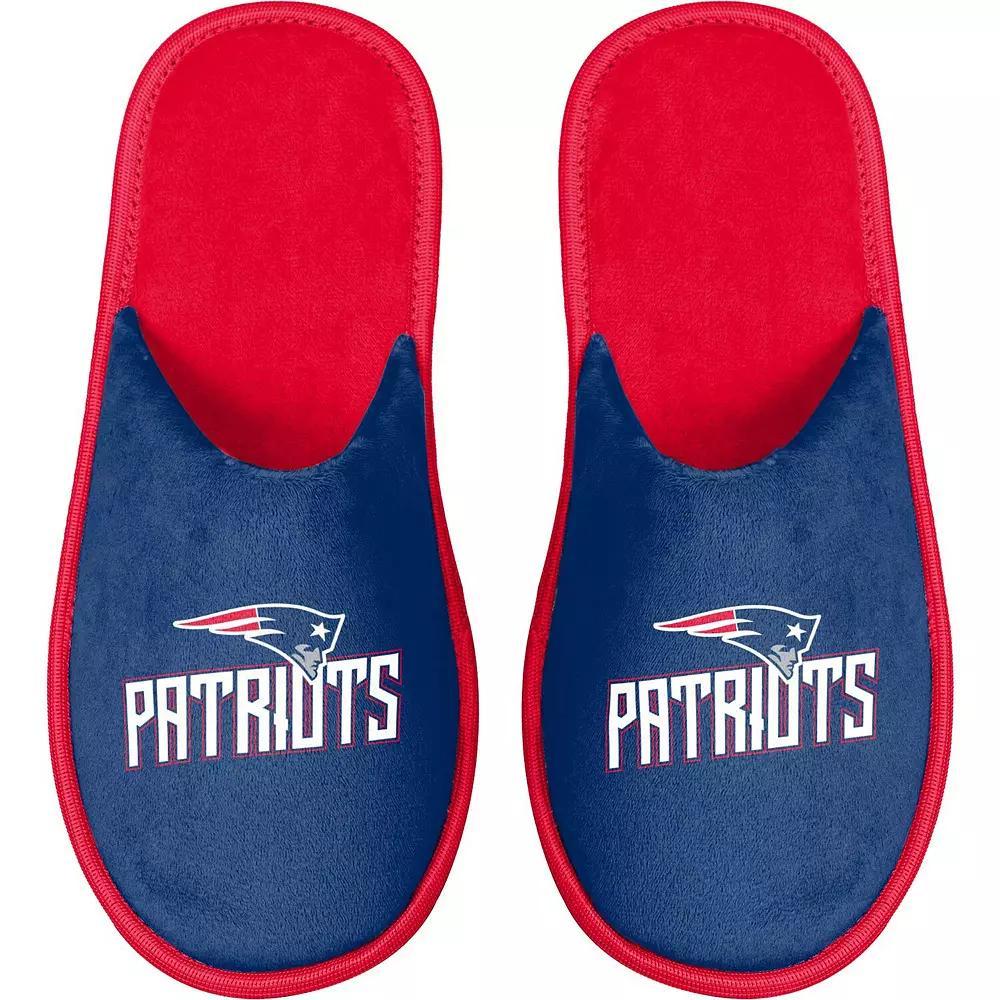 Men's FOCO New England Patriots Scuff Slide Slippers, Size: Small, Blue Product Image
