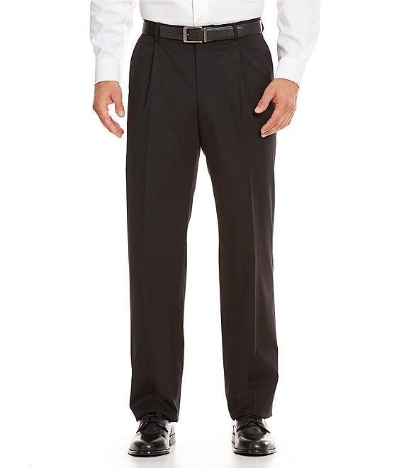 Hart Schaffner Marx Performance Chicago Classic Fit Pleated Solid Dress Pants Product Image
