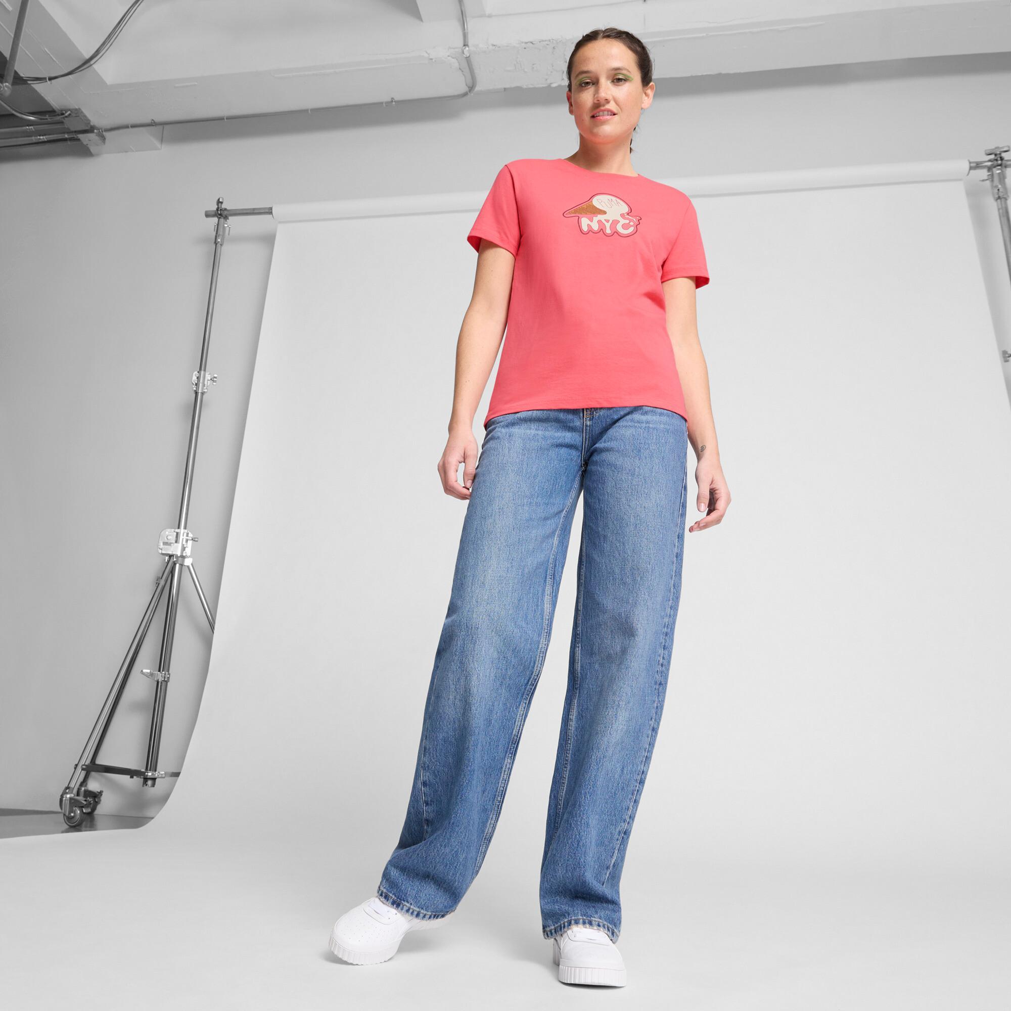 Essentials Big Cat Logo Women's Tee Product Image