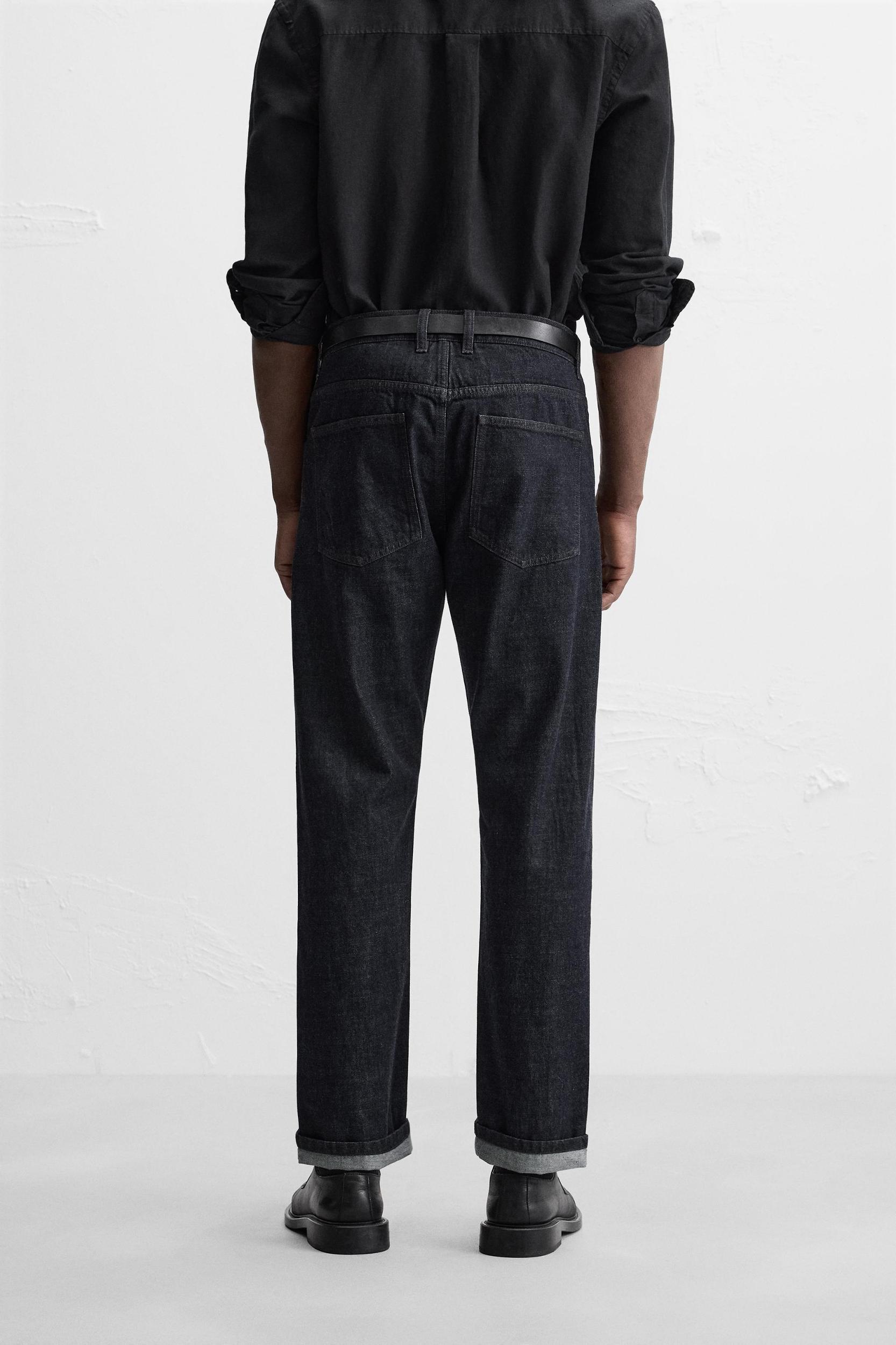 STRAIGHT FIT SELVEDGE JEANS Product Image