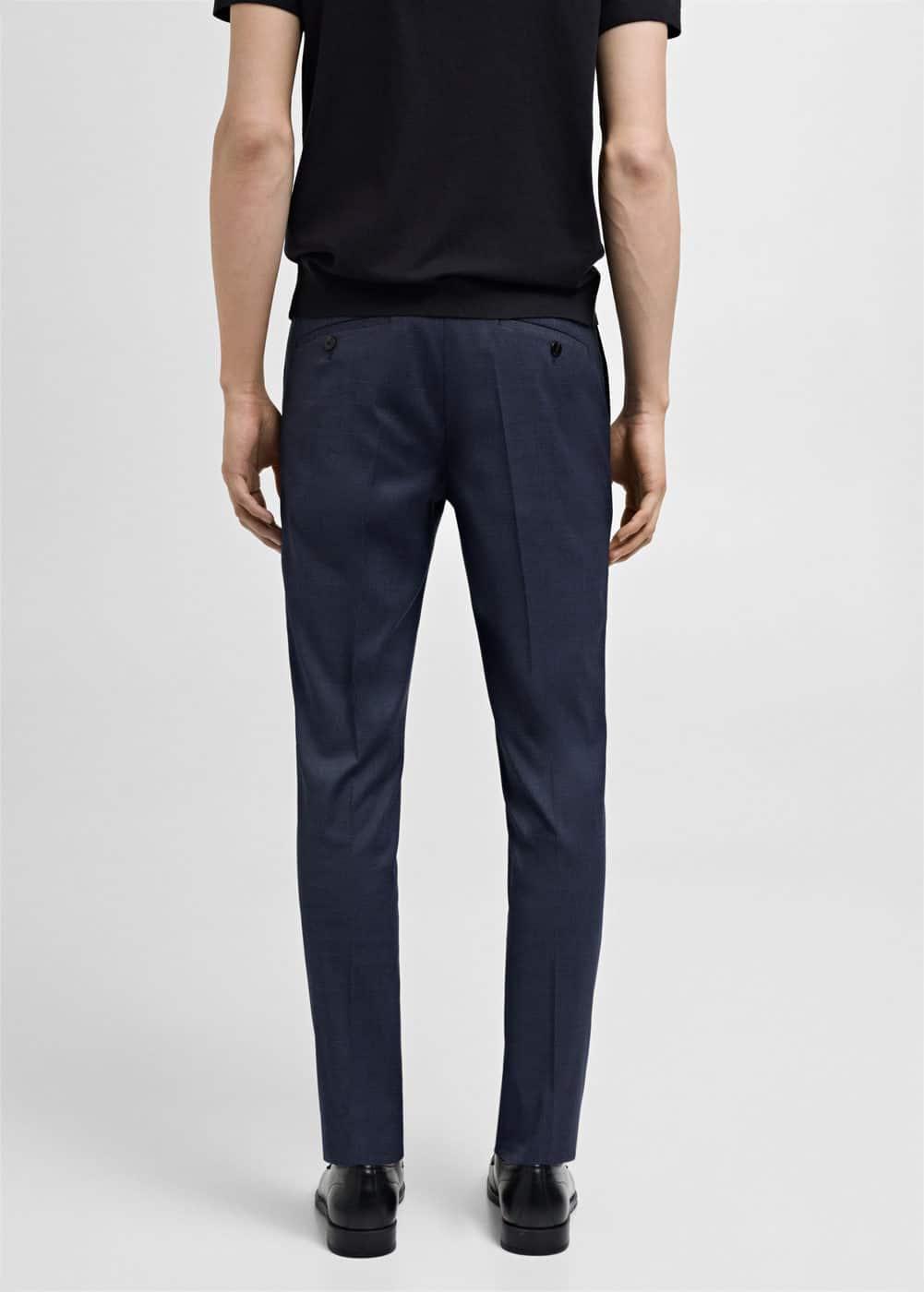 Stretch fabric super slim-fit suit trousers - Men | MANGO USA Product Image