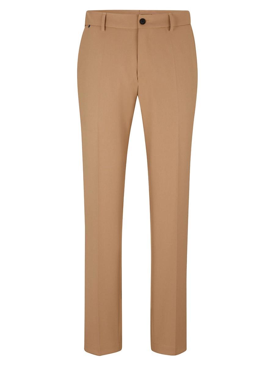 Mens Slim-Fit Trousers In Micro-Patterned Performance-Stretch Cloth Product Image