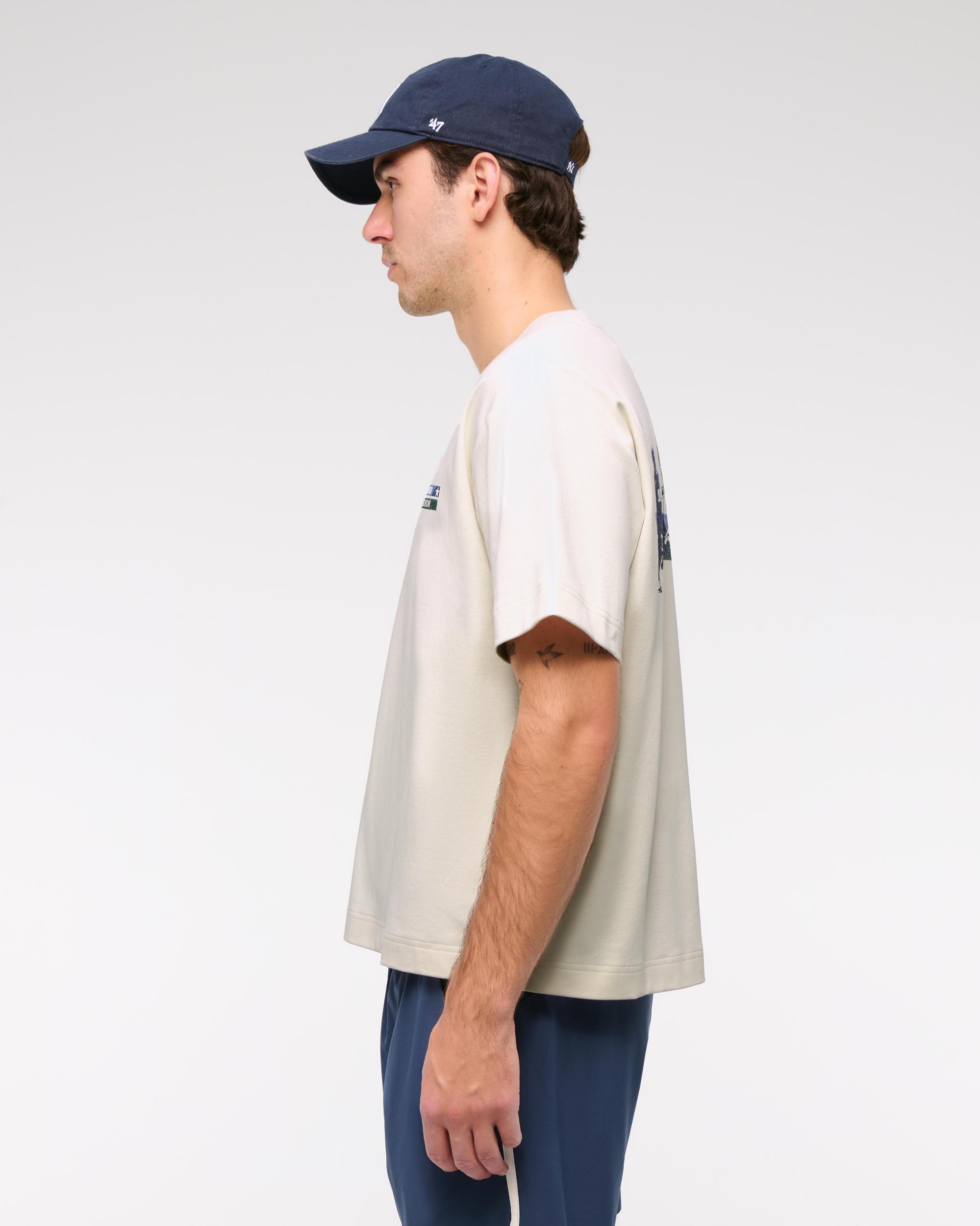YPB Active Cropped Heavyweight Cotton Tee Product Image