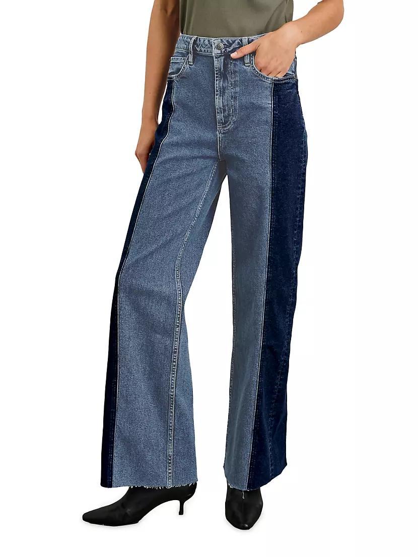 Getty Paneled Wide-Leg Jeans Product Image