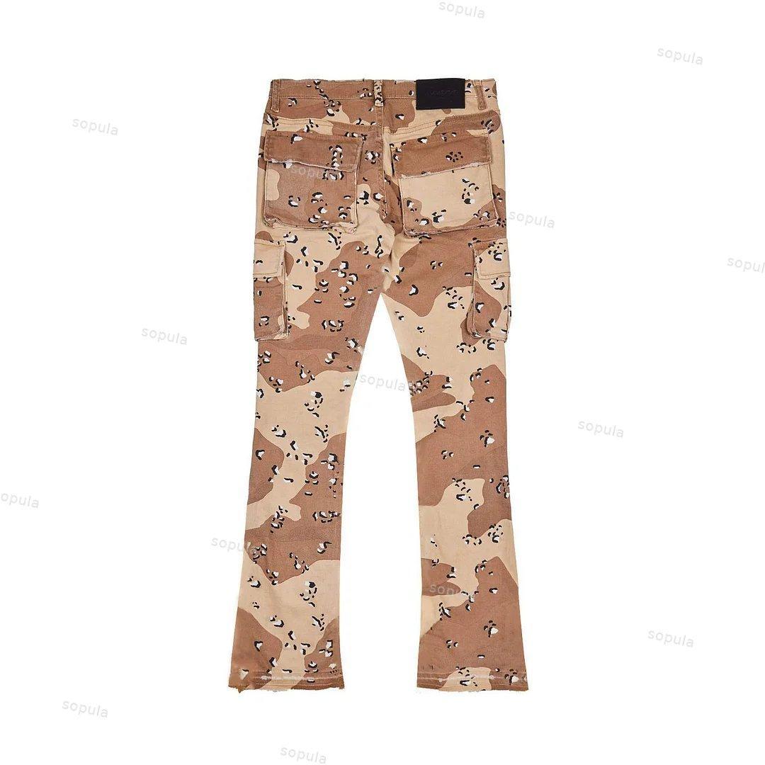 Sopula Casual Personality Street Style Men's Camouflage Printed Trousers Product Image